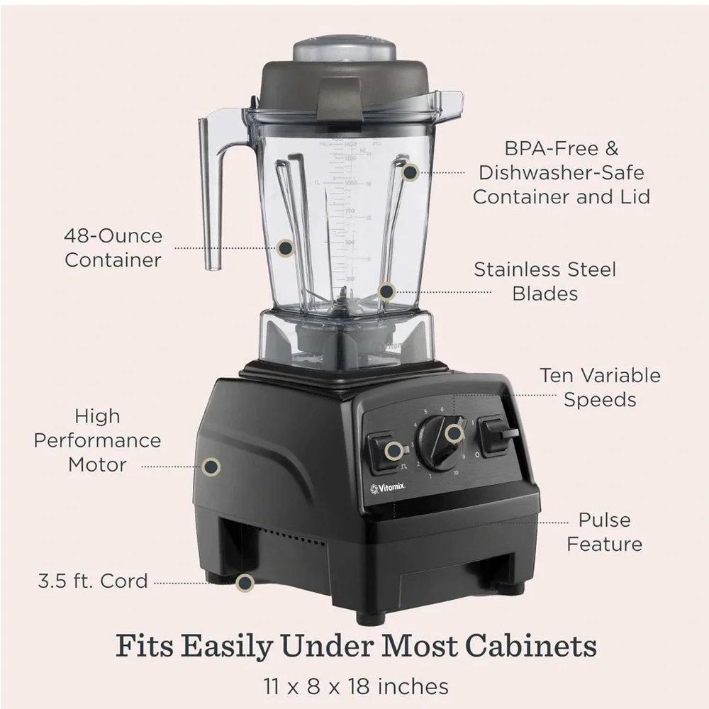 NEW VITAMIX 48 Oz Blender Container + Tamper
